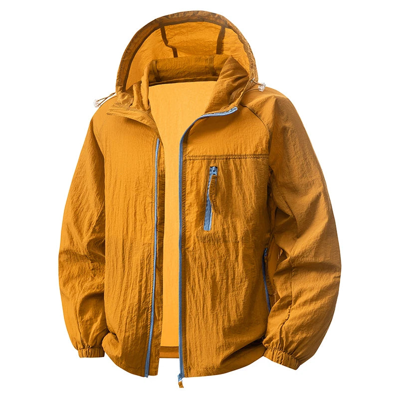 Men UPF50+ Sun Protection Jacket Summer Matching Couples Hooded Sun Shirt Outdoor UV Protectio Breathable Quick Dry Cycling Coat