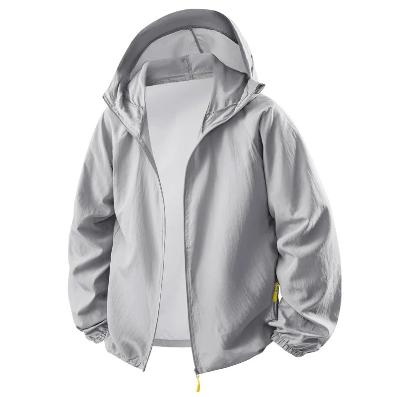 Men UPF50+ Sun Protection Jacket Summer Matching Couples Hooded Sun Shirt Outdoor UV Protectio Breathable Quick Dry Cycling Coat