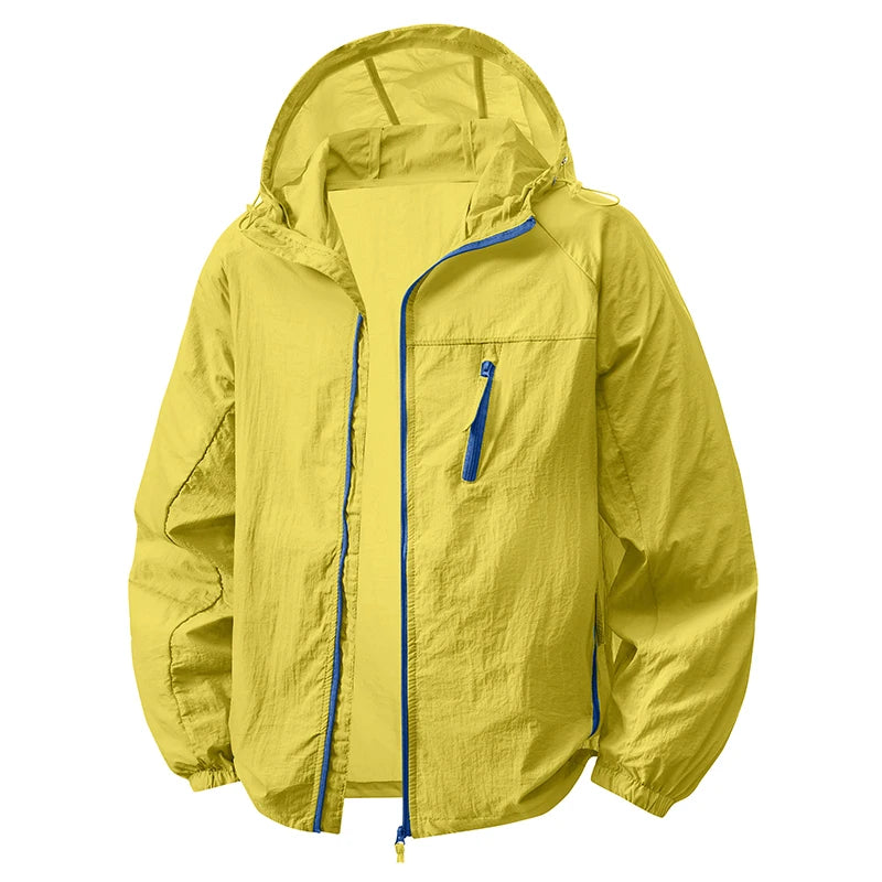 Men UPF50+ Sun Protection Jacket Summer Matching Couples Hooded Sun Shirt Outdoor UV Protectio Breathable Quick Dry Cycling Coat
